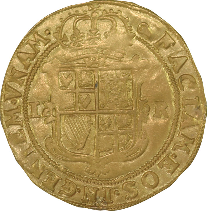 James I Gold Unite Tower Mint Mark